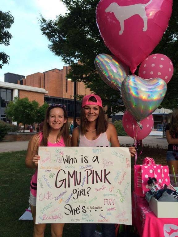 Kelsi Gray poses with Haley McComber at the Pink Back to School Bash